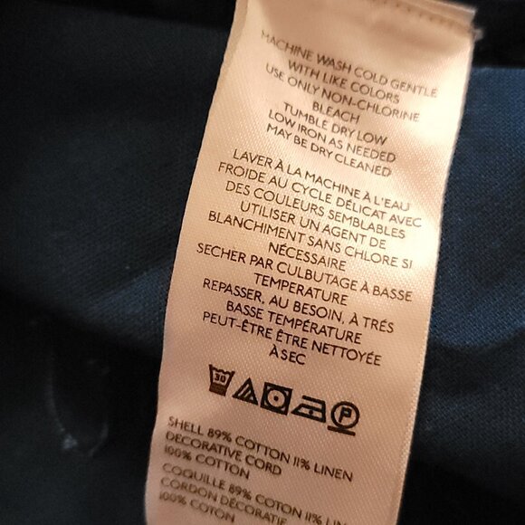 Free People We The Free Tidal Stitch Shirt Womens S Fisherman Sardine Nautical - Picture 7 of 7